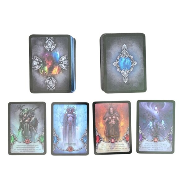Heroes Game Cards Role Playing Replacement Pieces Gems Elements Fire Water Power - Picture 3 of 4
